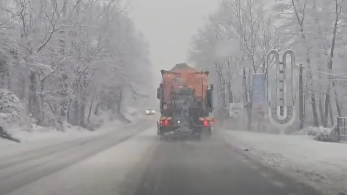 Trafic infernal în țară, polei și zăpadă (sursa: Facebook/DRDP Craiova)