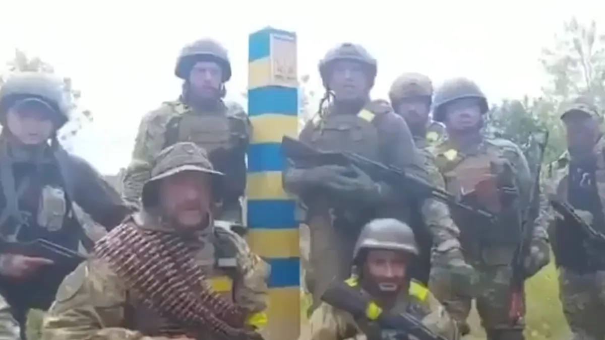 Forțele ucrainene ajung la granița de lângă Harkov (sursa: Captura video)