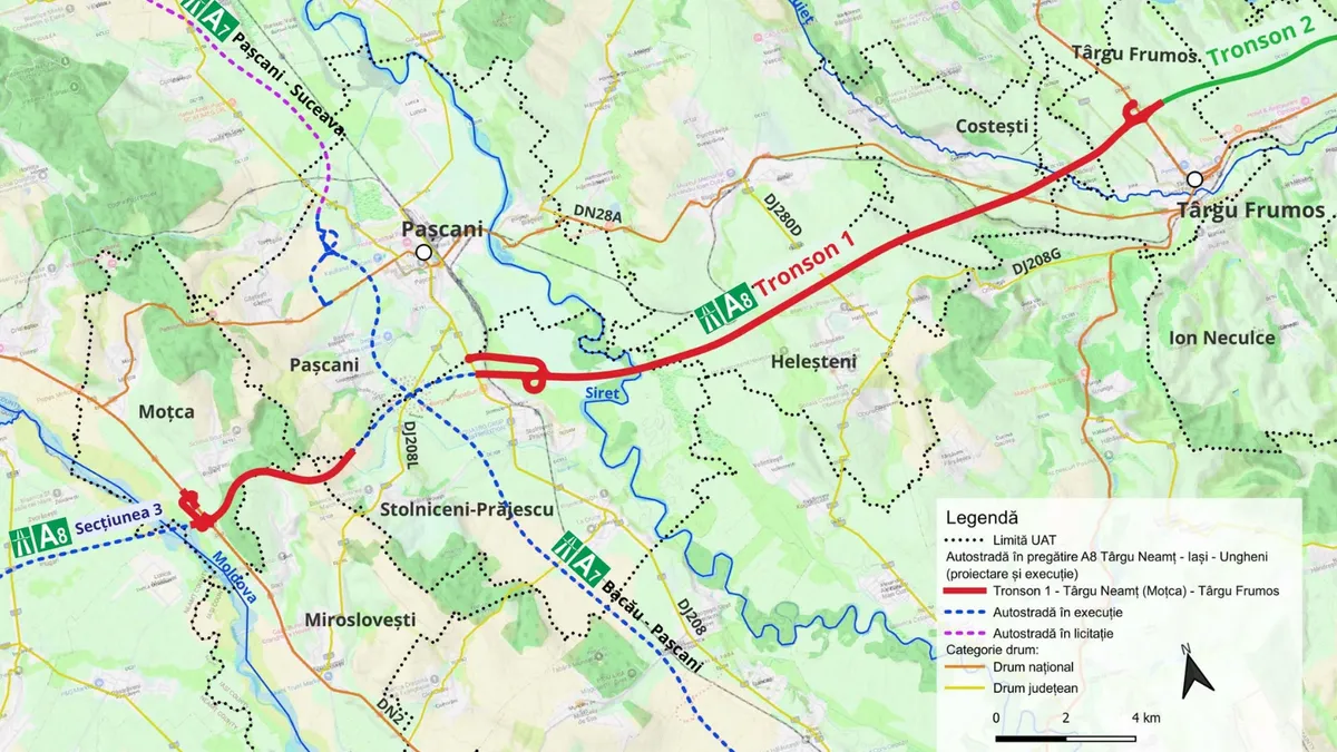 Zeci de politicieni, juriști și afaceriști, despăgubiți pentru Autostrada A8 (sursa: Facebook/CNIR)