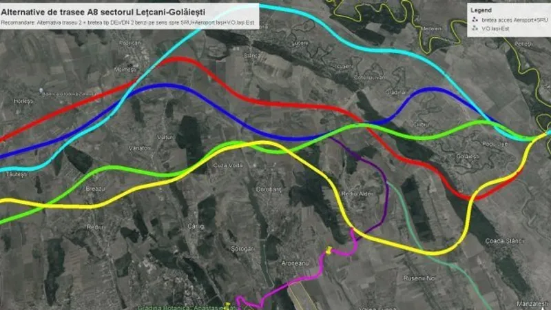 Autostrada A8 ratează aeroportul și spitalul (sursa: ziaruldeiasi.ro)