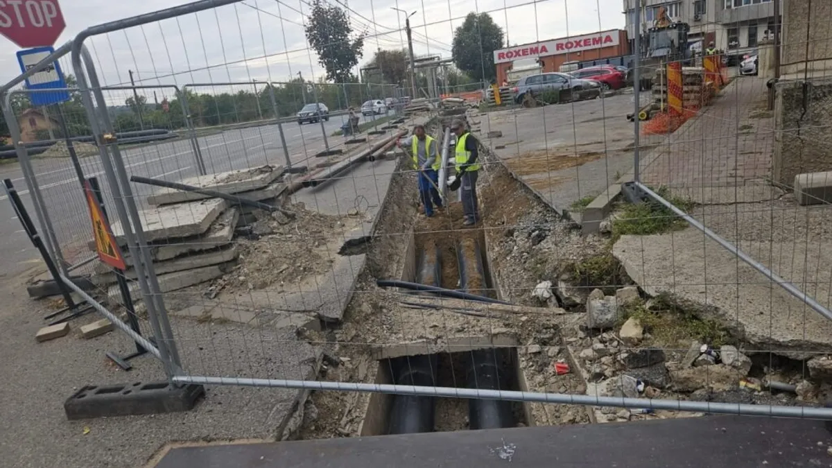 Traficul din Iași, blocat de șantiere (sursa: ziaruldeiasi.ro)