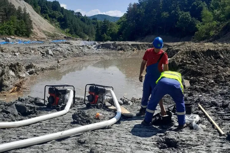 Praid, alimentarea populației cu apă, afectată (sursa: Facebook/Apele Române)