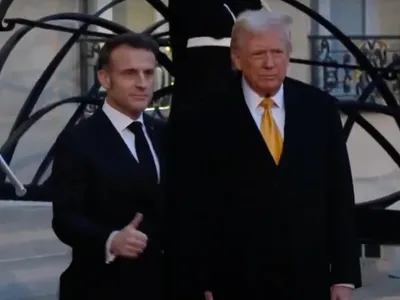 Macron, întâlnire cu Trump și Zelenski (sursa: YouTube/MN)