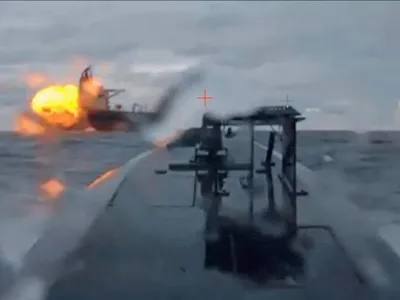 Kazahstan, petroliere distruse de drone ucrainene (sursa: X/Jack Prandelli)