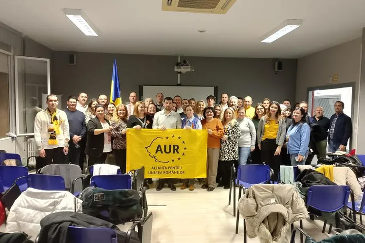 AUR conduce în intenția de vot (sondaj CURS) (sursa: Facebook/Alianța pentru Unirea Românilor - AUR)