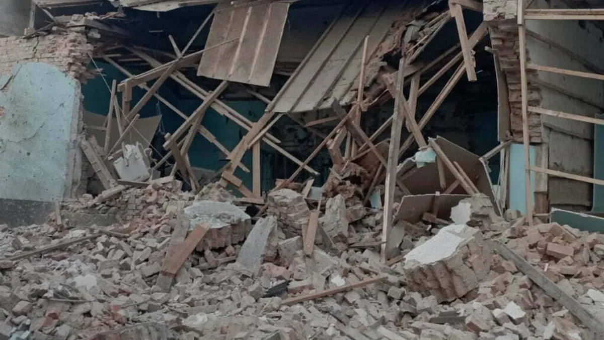 Comandament aviatic ucrainean, lovit de rachete (sursa: Facebook/Командування Повітряних Сил ЗСУ/Air Force Command of UA Armed Forces)