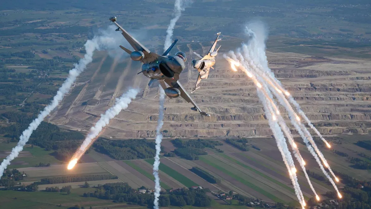 Polonia doboară drone rusești în premieră (sursa: Facebook/Siły Powietrzne/Polish Air Force)