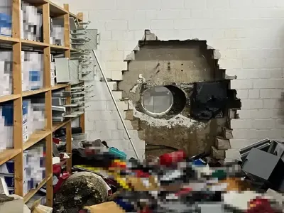 Jaf spectaculos la o bancă din Germania (sursa: Polizei Gelsenkirchen)