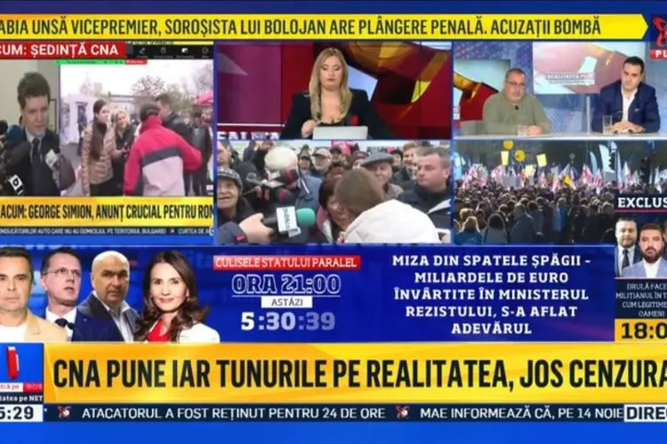 CNA, amendă uriașă pentru Realitatea TV Foto: Pagina de media/Captură video