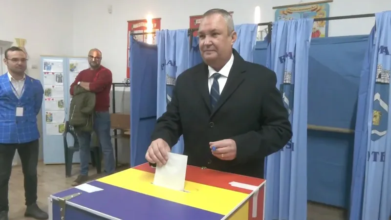 Nicolae Ciucă, candidat PNL, a votat (sursa: Facebook/Nicolae Ionel Ciucă)