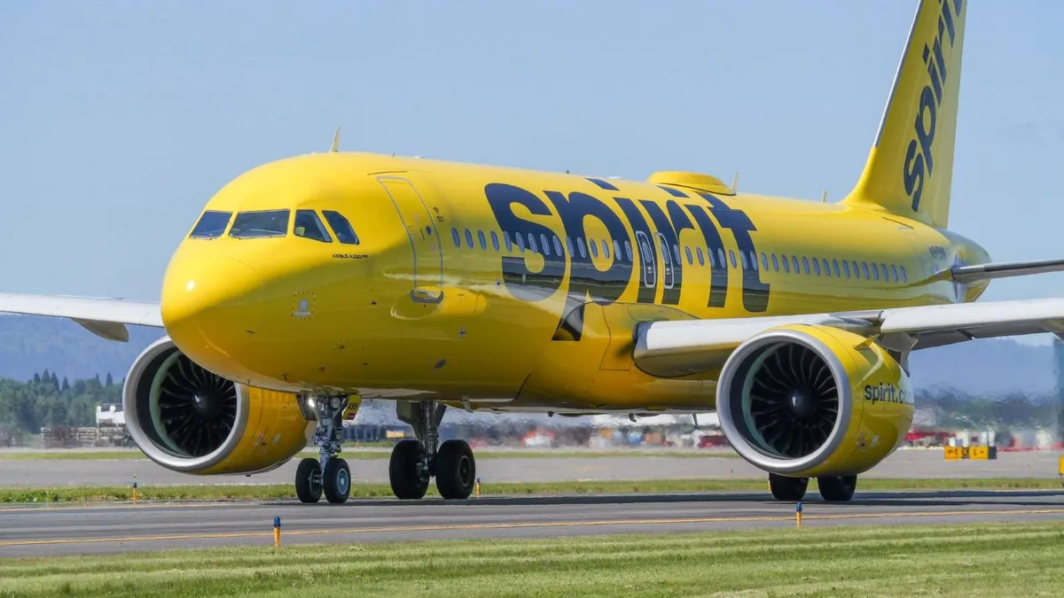 Un avion american, atacat lângă Haiti (sursa: Facebook/Spirit Airlines)