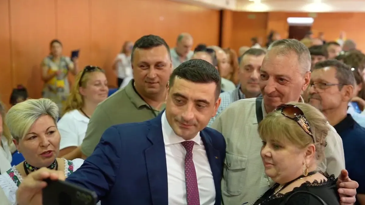 Simion vrea țara salvată de „ciocoi” (sursa: Facebook/George Simion)