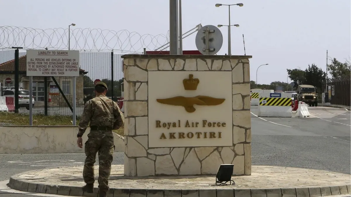 Bază britanică din Cipru, lovită de o dronă Shahed (sursa: toponitiki.gr)