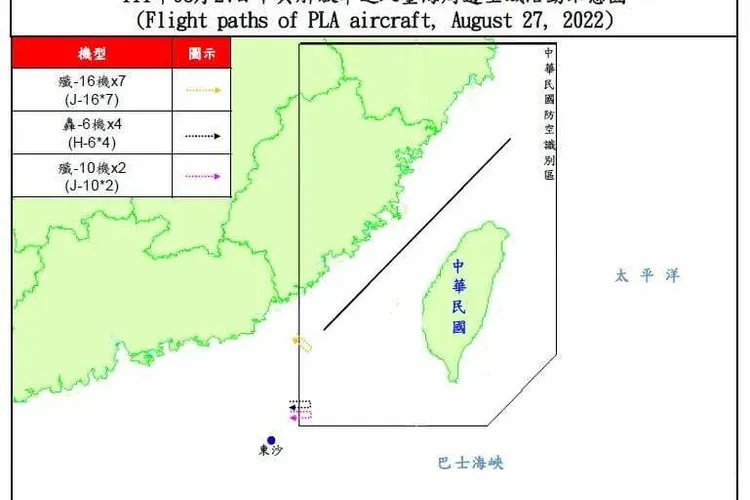China insistă exerciții militare lângă Taiwan (sursa: Twitter/國防部 Ministry of National Defense, R.O.C.)