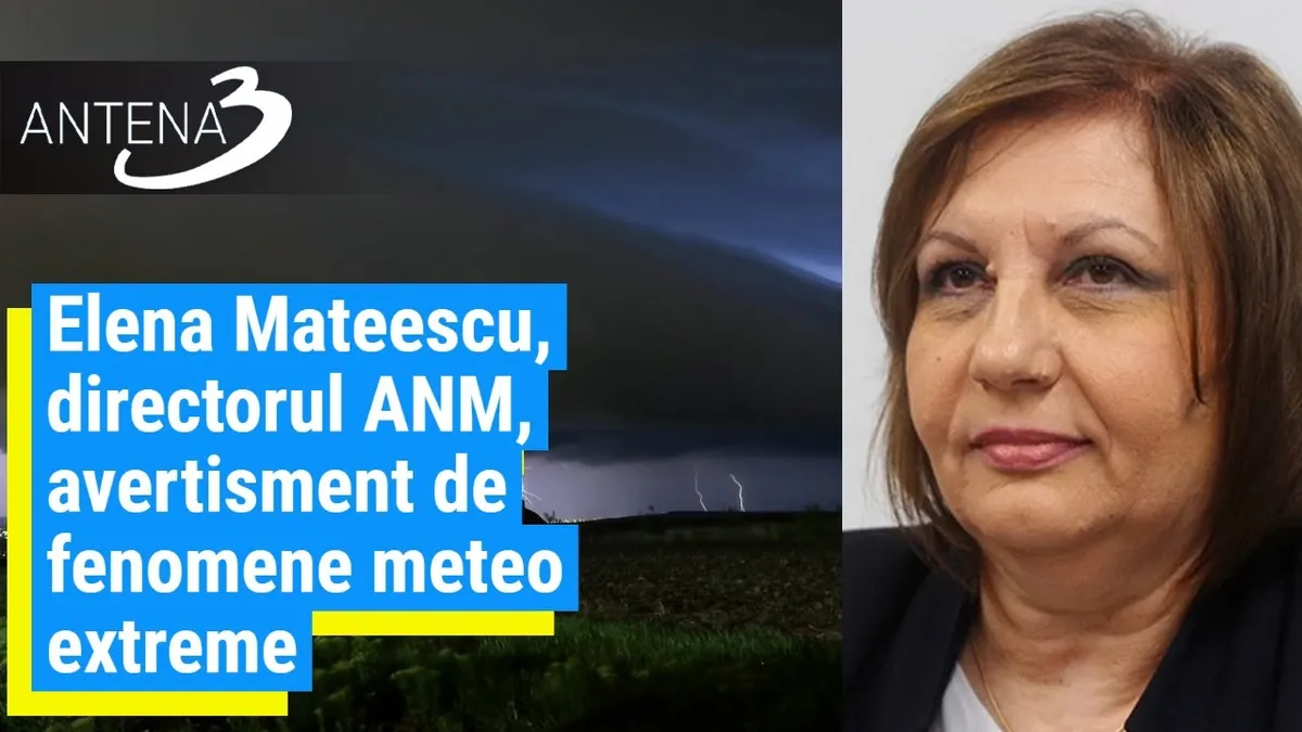 Șefa ANM, Elena Mateescu, frecvent invitată la Antena 3