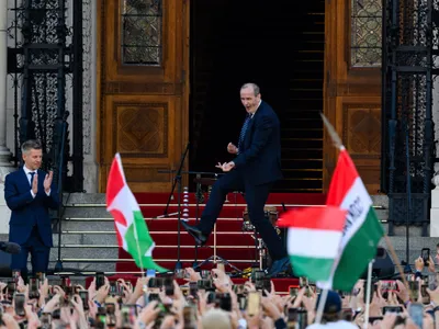 Ministrul Zsolt Hegedűs, dezlănțuit la inaugurarea guvernului Peter Magyar Foto: Facebook Zsolt Hegedus
