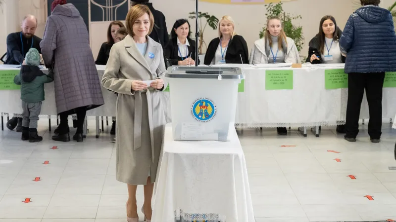 Prezență masivă la vot în Moldova (sursa: Facebook/Maia Sandu)