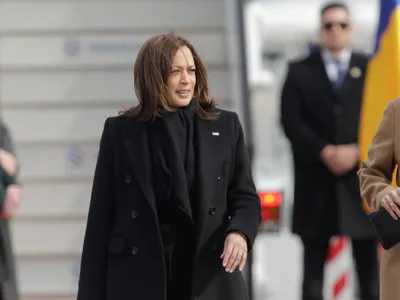 Kamala Harris, vicepreședintele SUA, la București (sursa: Inquam Photos/George Călin)