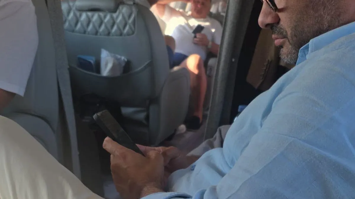 Florin Manole în jet-ul privat