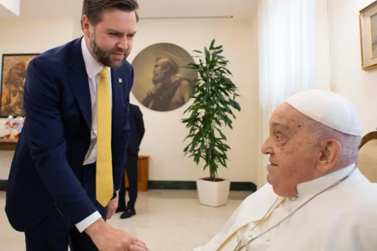 J.D. Vance, primit de Papa Francisc (sursa: Vatican News)