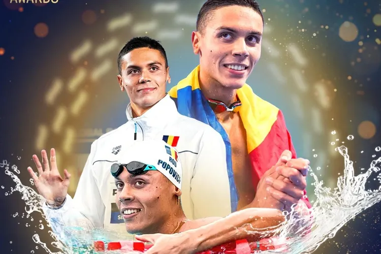 David Popovici, cel mai bun înotător european (sursa: Facebook/European Aquatics)