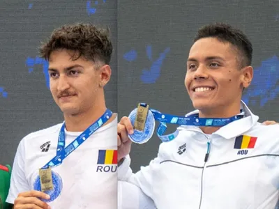 Popovici și Dinu, în finala europeană (sursa: Facebook/FRNPM)