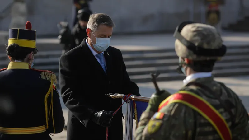 Klaus Iohannis a omagiat mica Unire (sursa: INQUAM/George Călin)