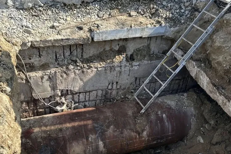 Surpare pe Șoseaua Mihai Bravu, trafic restricționat (sursa: Facebook/C.M. Termoenergetica București)