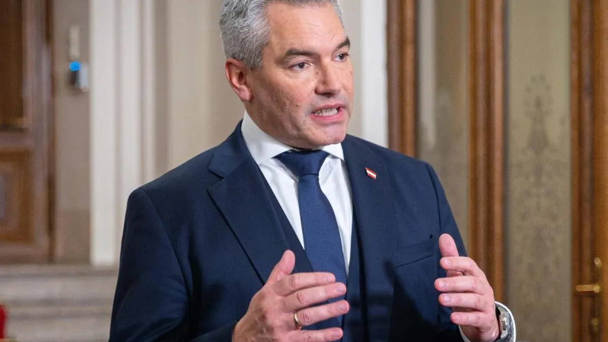 Cancelarul Karl Nehammer și-a anunțat demisia (sursa: Facebook/Karl Nehammer)