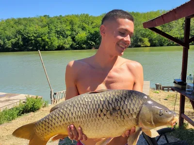 Postare virală a lui David Popovici, la pescuit Foto: Facebook