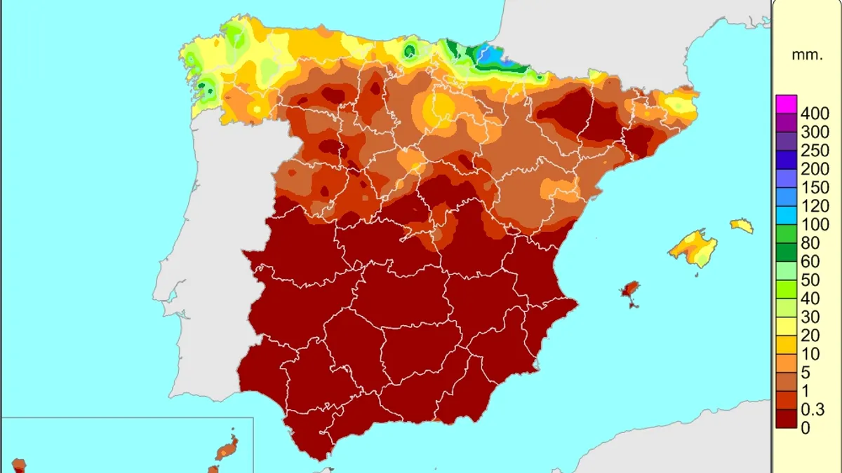 Spania, aprilie: 40 de grade Celsius (sursa: Facebook/Agencia Estatal de Meteorología)