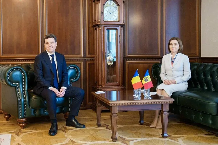 Nicușor Dan, întâlnire cu Maia Sandu (sursa: Facebook/Nicușor Dan)
