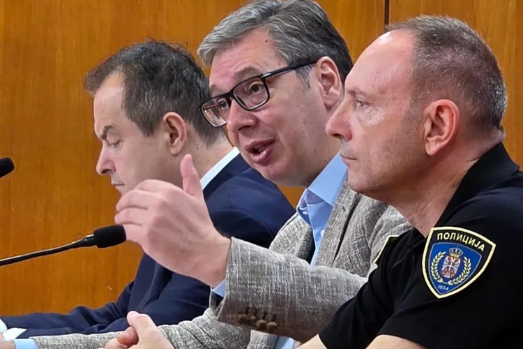 Proteste în Serbia, Vucic ordonă arestări (sursa: Facebook/Aleksandar Vučić)
