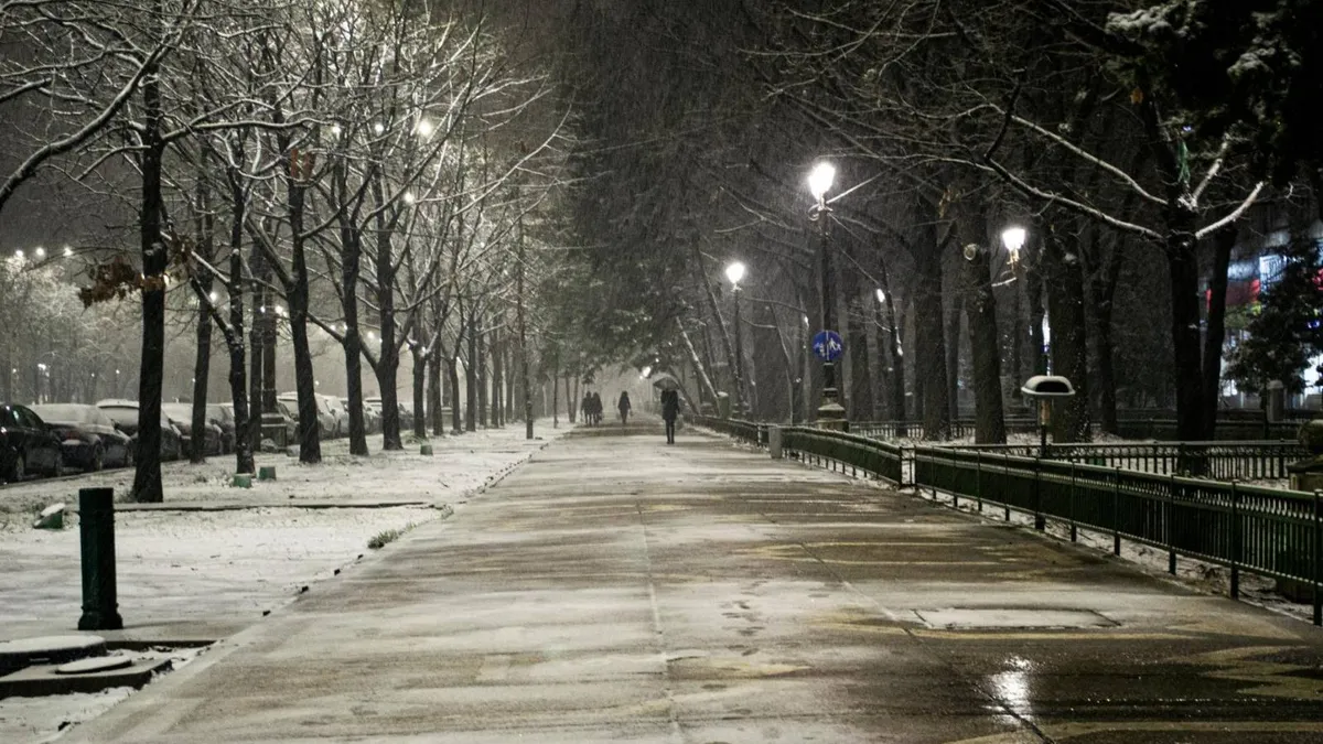 Vreme rece și ninsori în București (sursa: Pexels/Laurentiu Eduard)