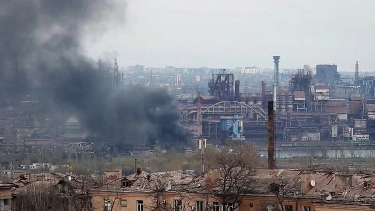 Drama de la Azovstal continuăl (sursa: Twitter/Θανάσης Νάκος)