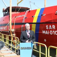 Două nave multirol noi ale IGSU, abandonate de doi ani din cauza lipsei de marinari militari. Au costat 45 de milioane de euro, acum se degradează (sursa: Facebook/IGSU - Inspectoratul General pentru Situatii de Urgenta, Romania)