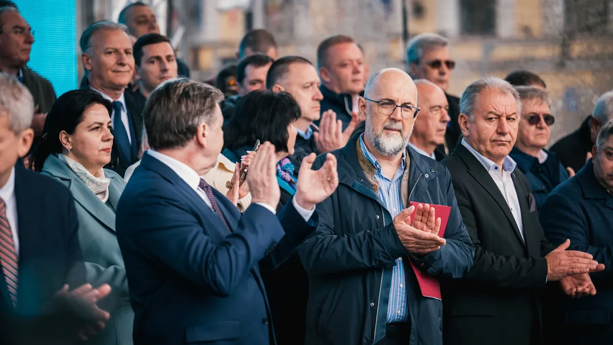 Liderii PSD au ignorat mitingul pro-Antonescu din Cluj Foto: Facebook Kelemen Hunor