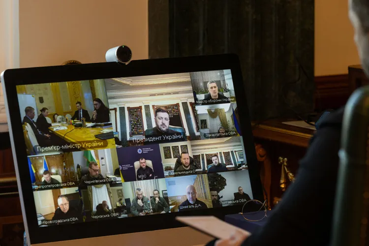 Rusia a atacat sistemul energetic al Ucrainei (sursa: Facebook/Volodimir Zelenski)