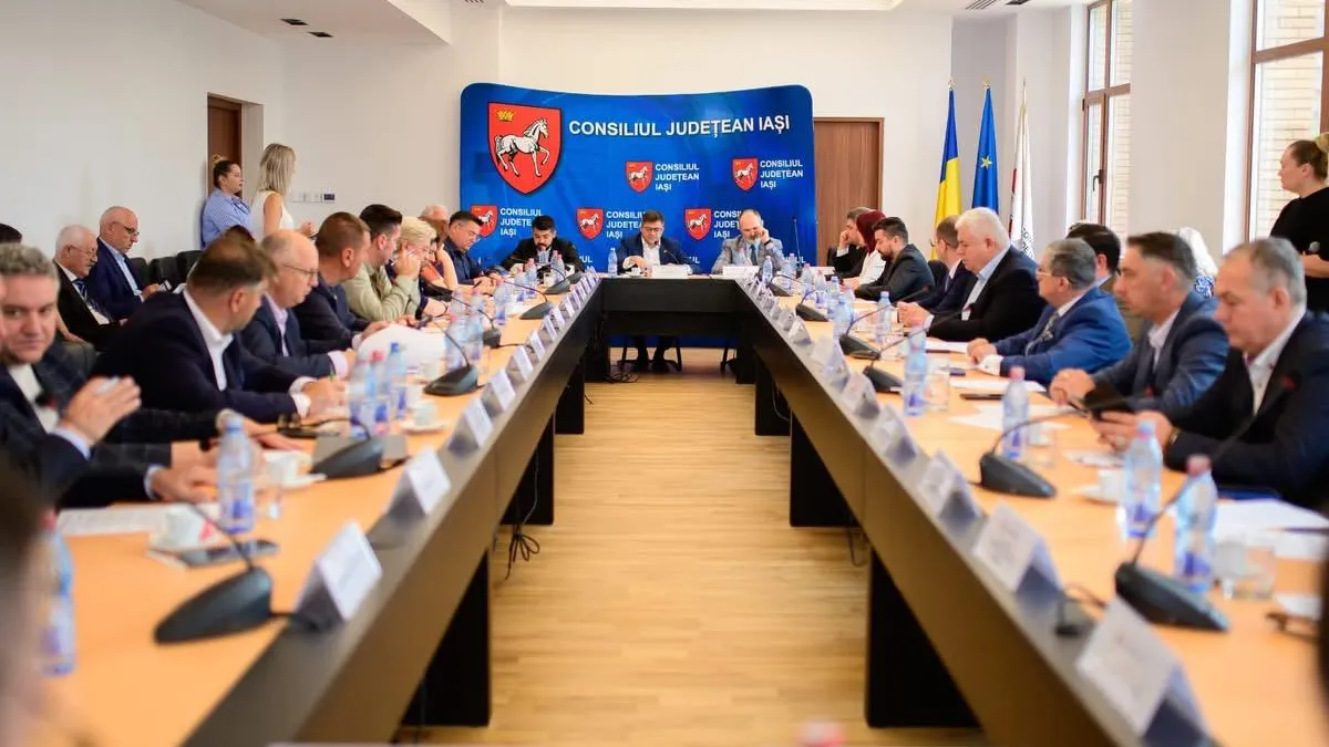 Ședință la  Consiliul Județean Iași