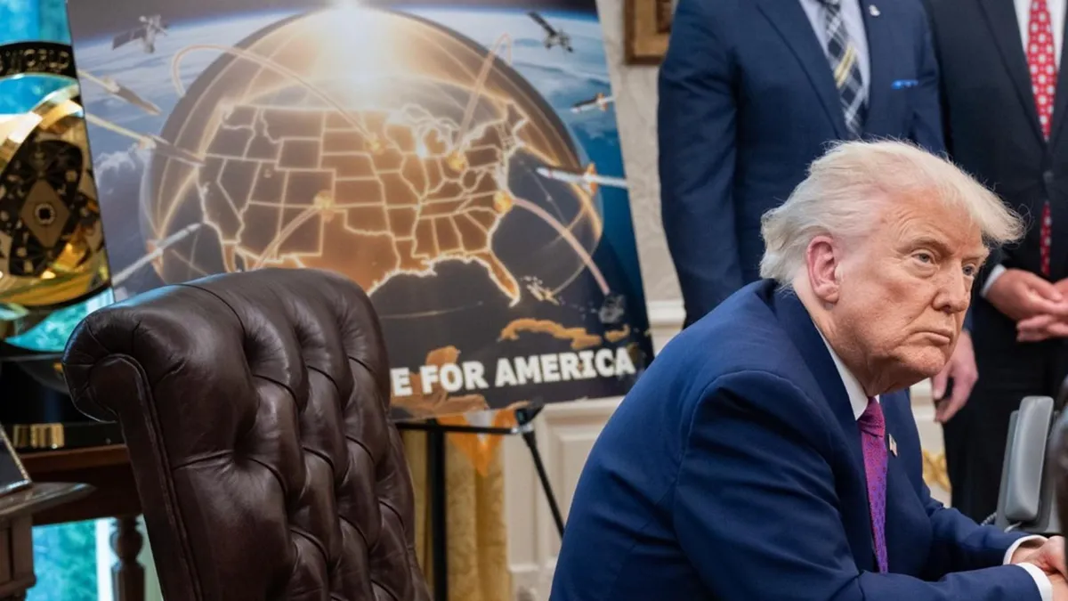 "Domul de aur", război nuclear spațial (sursa: Facebook/The White House)