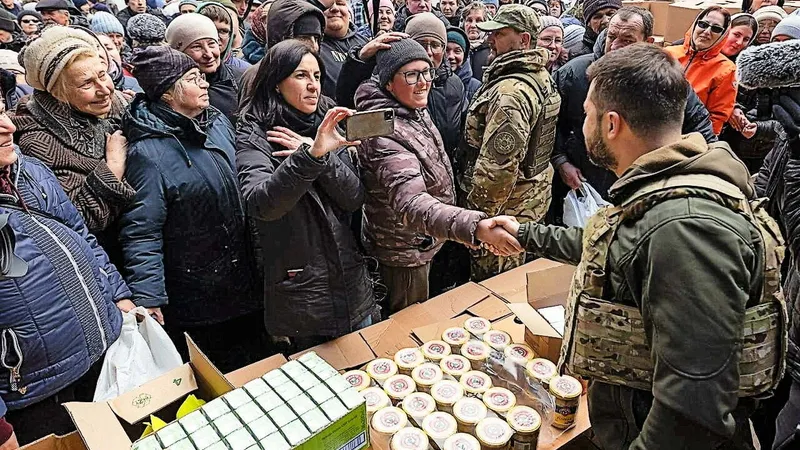 Comportament jenant al presei străine, la Bucha Foto: Twitter