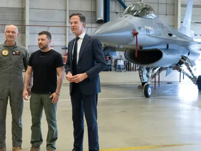 F-16 olandeze pentru antrenarea piloților ucraineni (sursa: CNN)