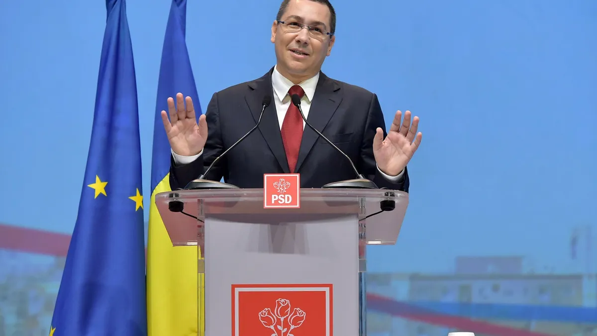 Ponta face o propunere de preluare a PSD Foto: Pro TV