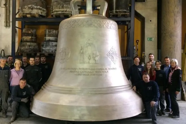 Clopotele Catedralei Mântuirii Neamului, fabricate în Austria Foto: Ambasada Austriei la Bucuresti