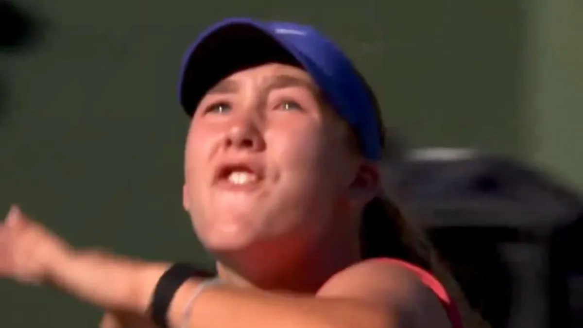 Mirra Andreeva, ieșire nervoasă la Indian Wells (sursa: X/SK)
