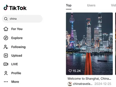 Utilizatorii TikTok, tendințe pro-China și pro-Rusia (sursa: TikTok)