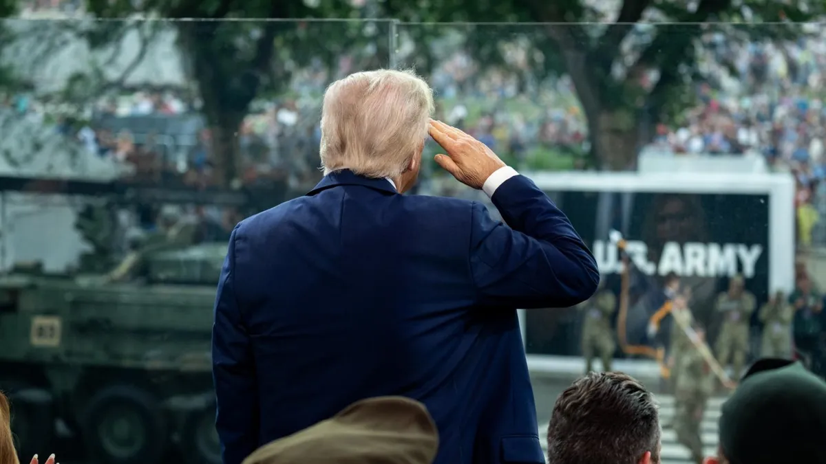 Parada lui Donald Trump, proteste masive (sursa: X/The White House)