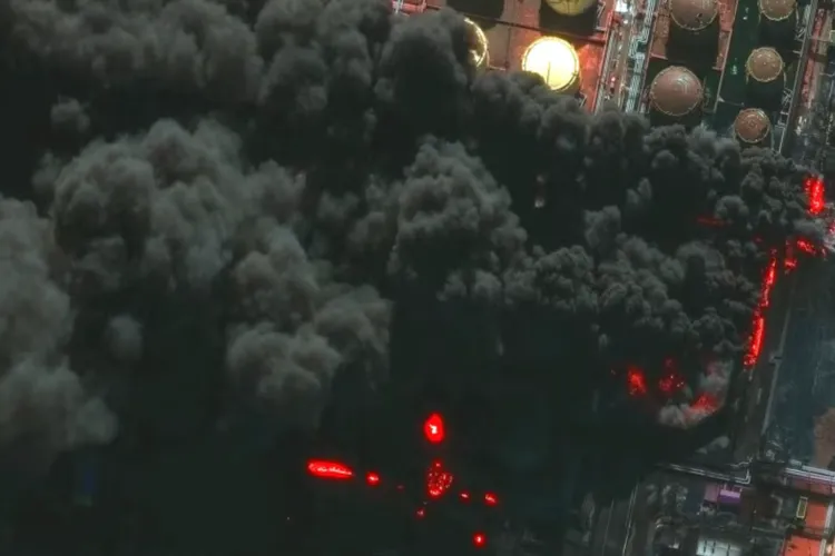 Atac ucrainean, portul rusesc Ust-Luga avariat (sursa: svoboda.org)