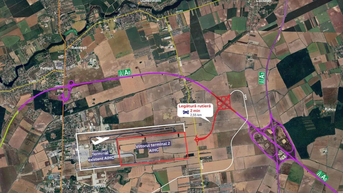 Legătura A0-Otopeni, aproape de licitație (sursa: Facebook/CNIR)