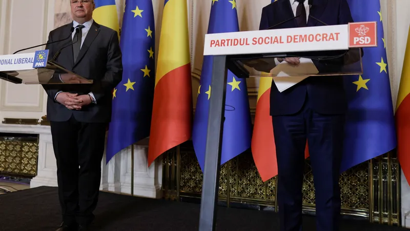 Liderii PSD și PNL, după ce au bătut palma Foto: Inquam/Octav Ganea